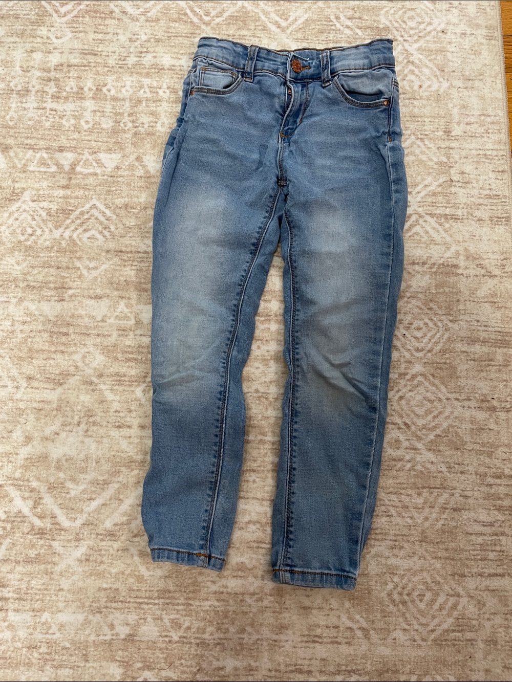 Girls Light Wash Skinny Jeans Size 6-7